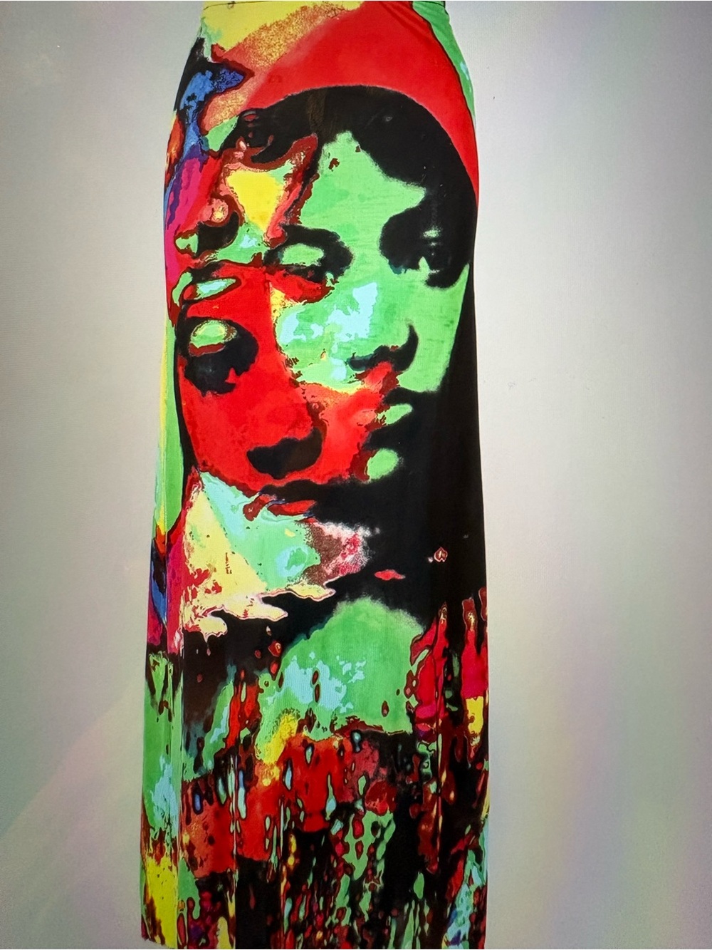 Jean Paul Gaultier Femme Bright Yellow Red Multicolor Print Top